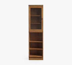 Reed Modular Bar Shelf with Glass Hutch (18&quot;)