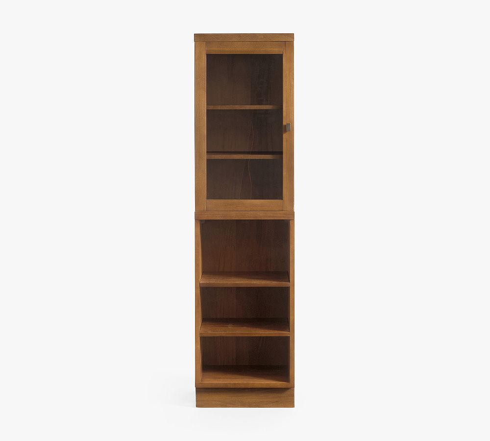 Reed Modular Bar Shelf with Glass Hutch (18&quot;)