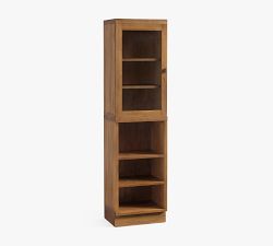 Reed Modular Bar Shelf with Glass Hutch (18&quot;)