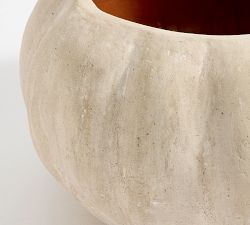 Terracotta Pumpkin Cachepot