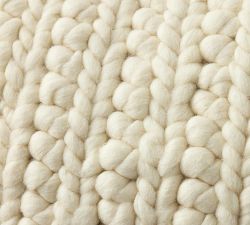 Chunky Knit Textured Pillow