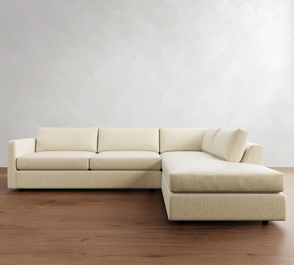 Carmel Slim Arm Return Bumper Sectional (110&quot;&ndash;122&quot;)