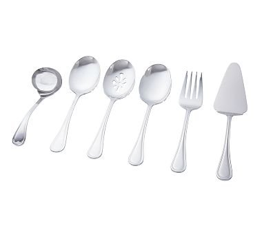 Caterer's Box Serving Utensils, Set of 6 - Stainless Steel