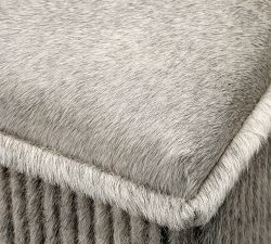 Brynley Hair-On-Hide Ottoman