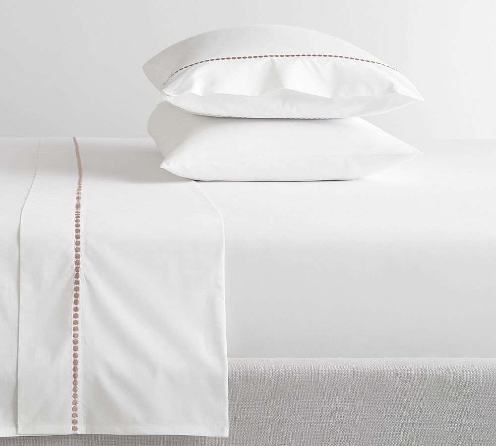 Pearl Organic Percale Sheet Set