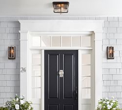 Pearce Glass Outdoor Flush Mount (8&quot;)