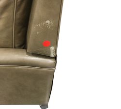 Open Box: Tyler Square Arm Leather Manual &amp; Power Recliner