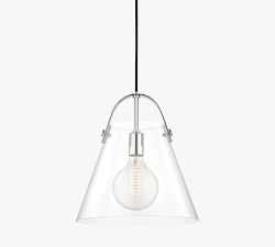 Giles Glass Pendant (9&quot;-17&quot;)
