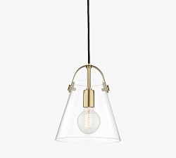 Giles Glass Pendant (9&quot;-17&quot;)