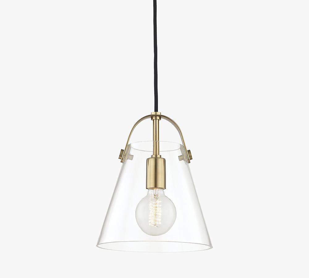 Giles Glass Pendant (9&quot;-17&quot;)