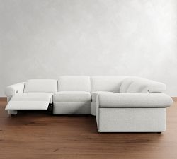 Ultra Lounge Roll Arm Reclining 4-Piece Sectional (116&quot;)