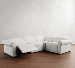 Ultra Lounge Roll Arm Reclining 4-Piece Sectional (116&quot;)