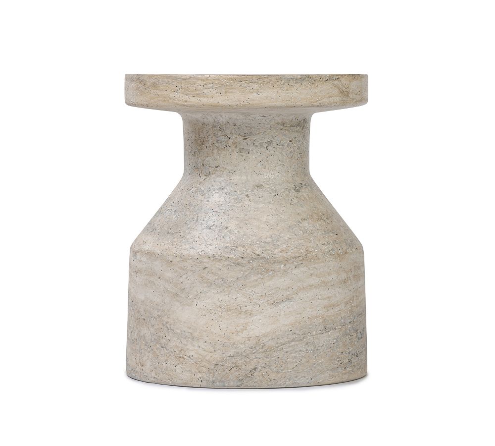 Adalina Concrete Round Outdoor End Table (13&quot;)