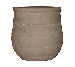 Nika Handcrafted Ficonstone Indoor/Outdoor Planter, 20” - Whitewash