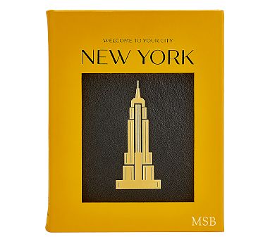 Leather New York Coffee Table Book | Pottery Barn
