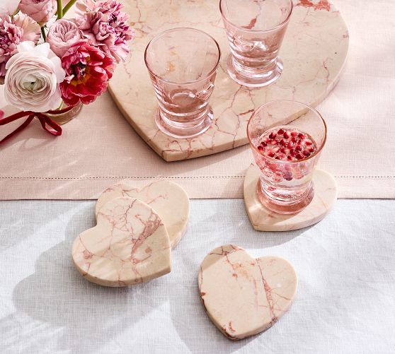 Heart Embossed Drinking Glasses