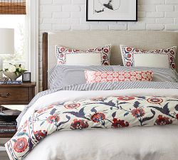 Wheaton Stripe Organic Percale Sheet Set