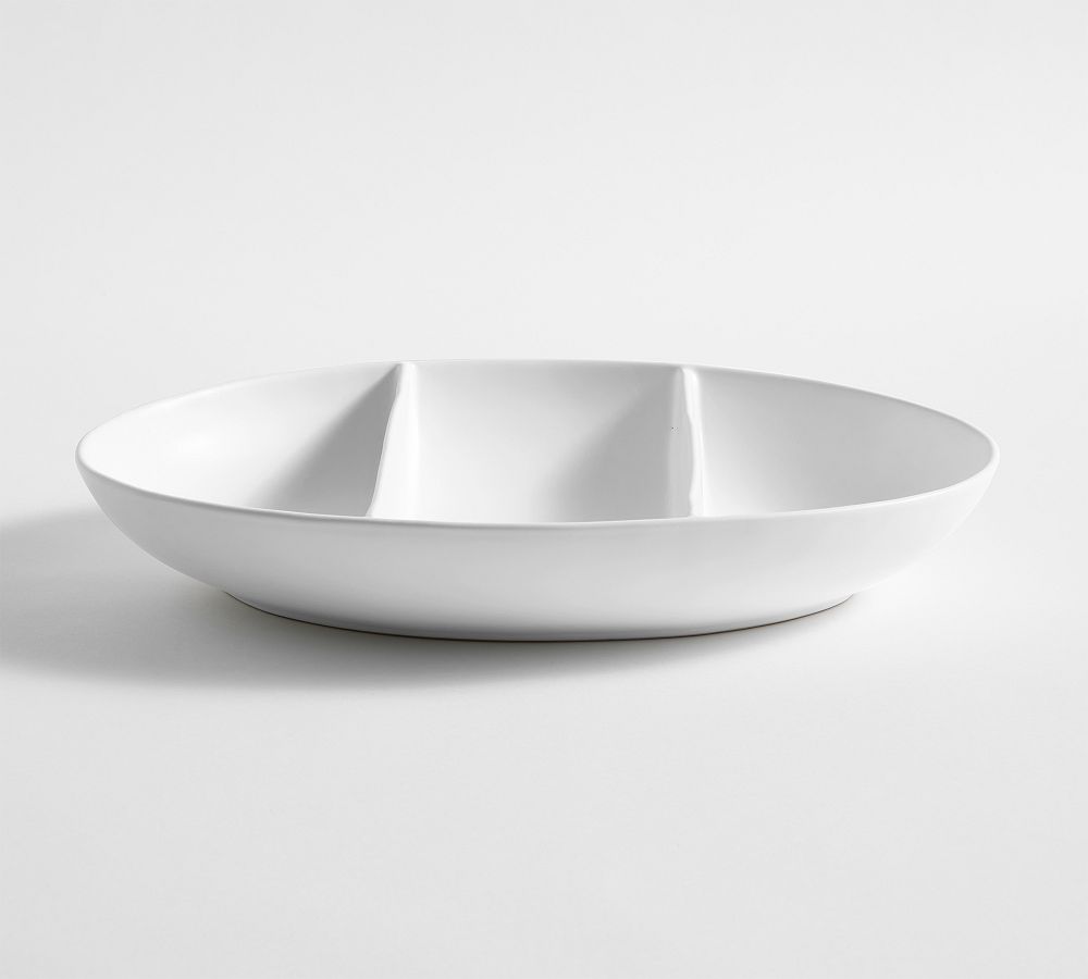 Mason Stoneware Triple Divided Serving Platter