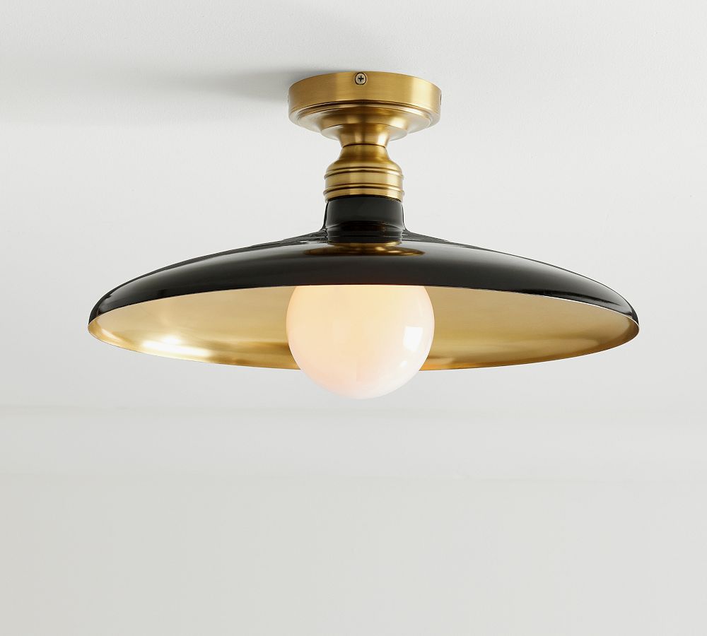 Farmhouse Metal Flush Mount (18&quot;)