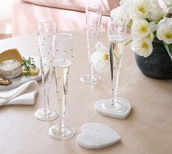 Marble Heart Coasters - Set of 4