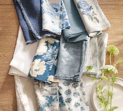 Chrysanthemum Organic Cotton Napkins - Set of 4