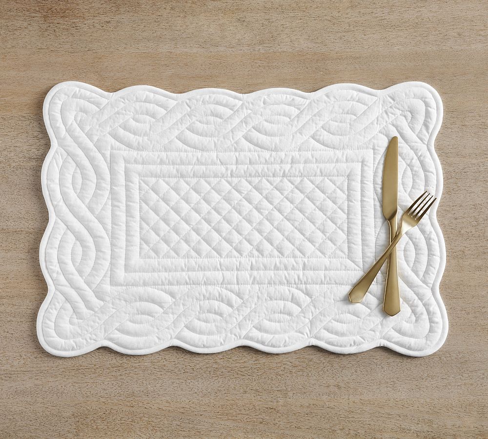 Heirloom Quilted Placemats - Set of 4