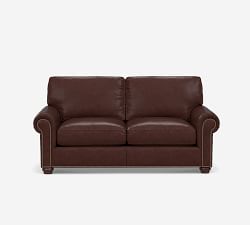 Webster Leather Sofa (74&quot;&ndash;95&quot;)