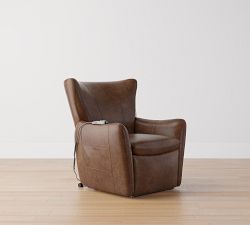 Wells Tightback Leather Power Lift Recliner