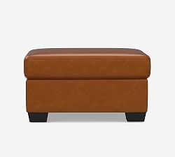 York Leather Ottoman