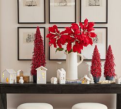 Faux Oversized Poinsettia Stem