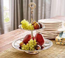 Heritage Silver Tiered Stand