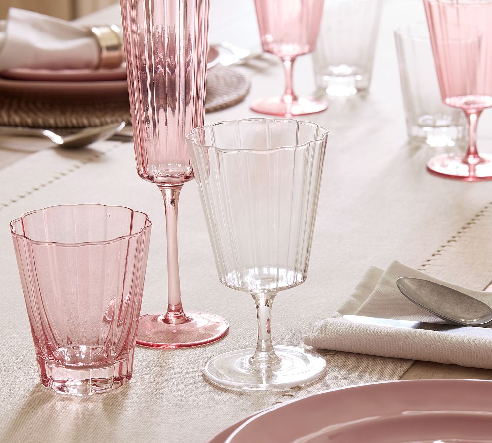 Fluted Glass Goblets