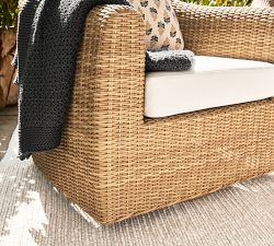 Gideon Wicker Swivel Outdoor Lounge Chair