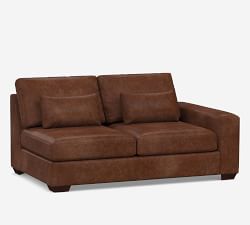 Build Your Own Big Sur Square Arm Deep Seat Leather Sectional
