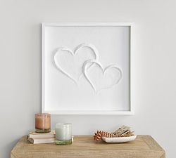 Double Heart Resin Shadow Box