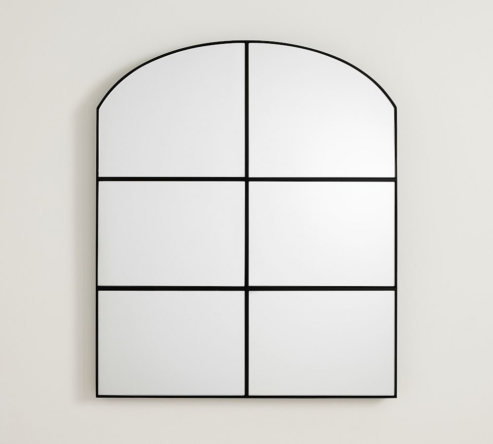 Hayes Paned Mantel Arch Mirror