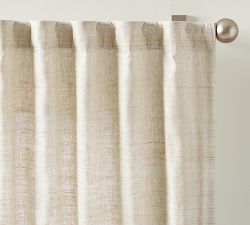 Raw Silk Linen Curtain