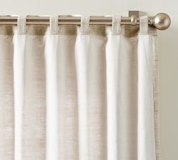 Raw Silk Linen Curtain