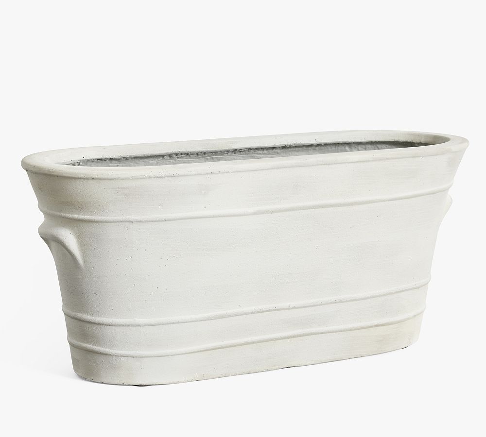Nantucket Outdoor Planters - White Trough