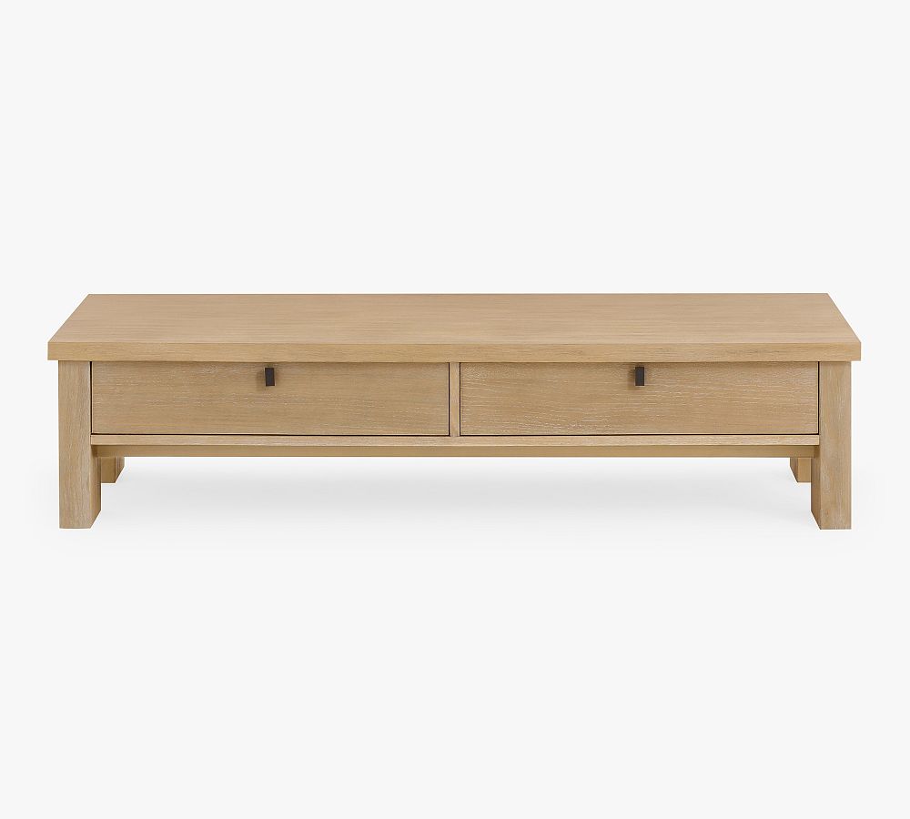 Open Box: Modern Farmhouse Rectangular 64" Coffee Table - Fog