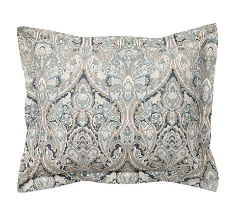 Mackenna Paisley Organic Percale Sham
