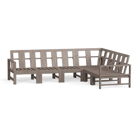 Indio Wood 6-Piece Sectional Set Frame