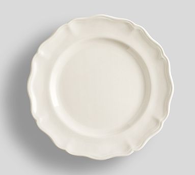 Heirloom Stoneware Salad Plates, Set of 4 - White