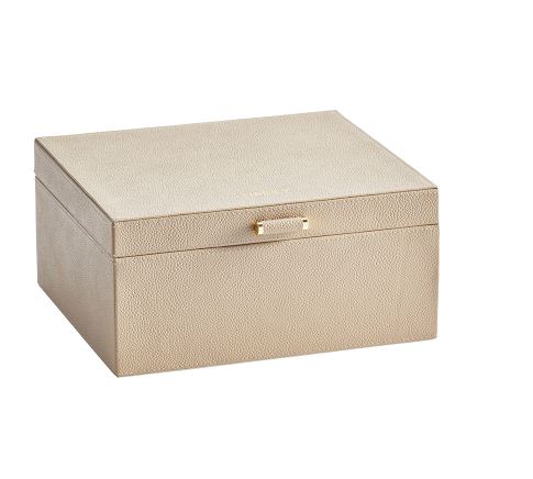 Quinn Leather Jewellery Box - Medium - 10"W x 8.75"H