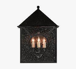 Rhodes Outdoor Seeded Glass Sconce (13&quot;- 20&quot;)