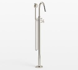 Tilden Floor Mounted Tub Filler with Handshower