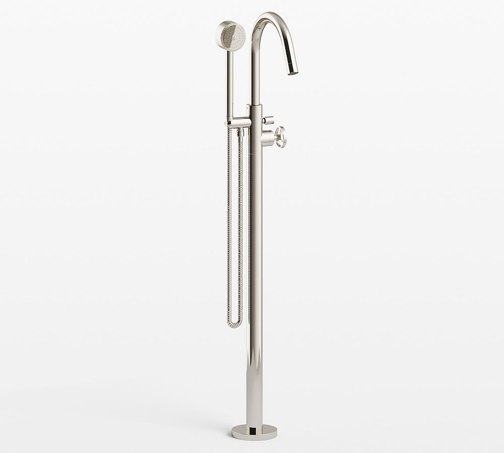 Tilden Floor Mounted Tub Filler with Handshower