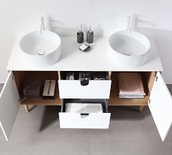 Deline 60-72&quot; Double Sink Vanity