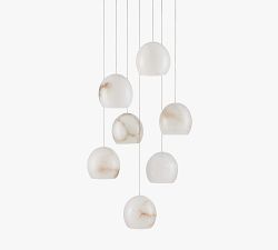 Leif 7-Light Alabaster Pendant (13&quot;)