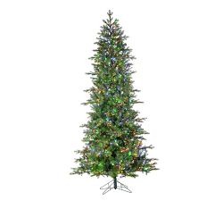 6.5ft/7.5ft/9ft Lit LED Color Changing Aspen Pine Artificial Christmas Trees